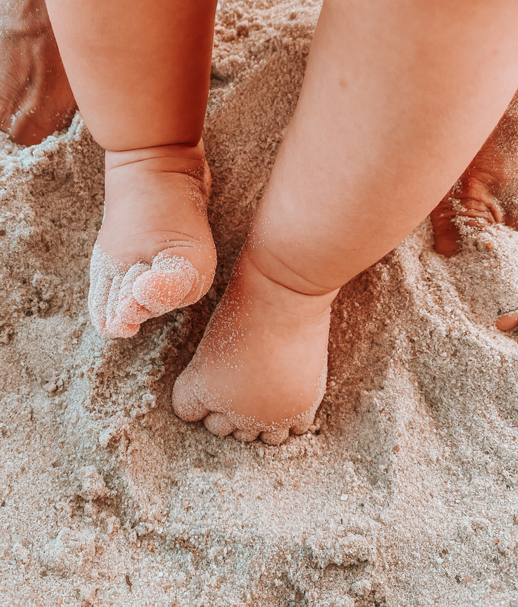 Baby's Feet on Sand